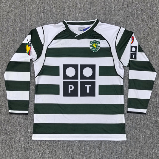 Maillot Sporting Retro Manches Longues 2002-2003