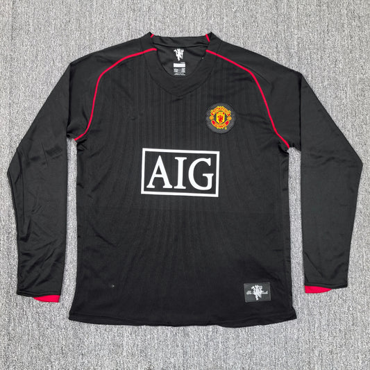 Maillot Manchester United Retro Manches Longues 2007-2008