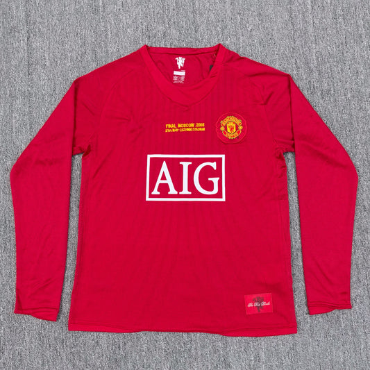 Maillot Manchester United Retro Manches Longues 2007-2008