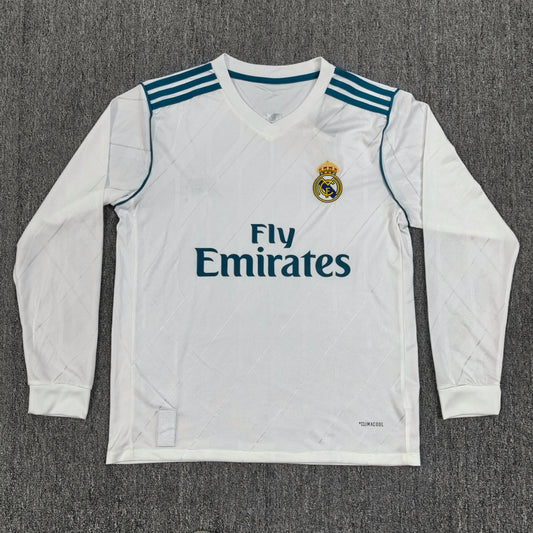 Maillot Real Madrid Retro Manches Longues 2017-2018